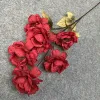 6-head white peony artificial flower, dried flower bouquet for dining room and living room, decorative vase, flower arrangement and floral art Specification image